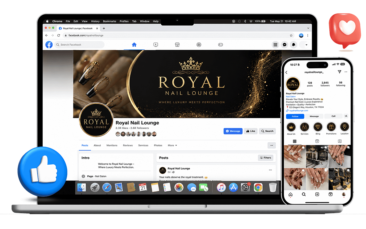 WOC Print giúp tiệm nails nổi bật trên social media