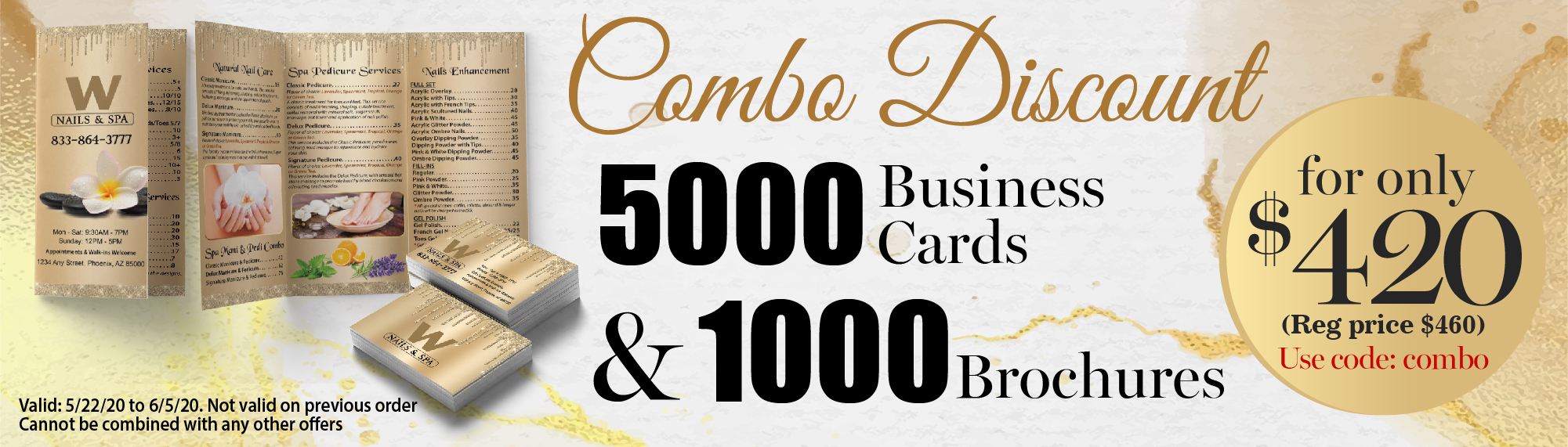Save $40 on Business Cards & Brochures order