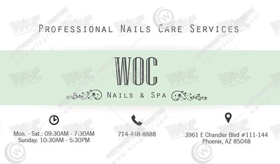 Business Cards - WOC print