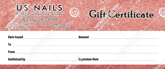 GC-02B - Regular Gift Certificates
