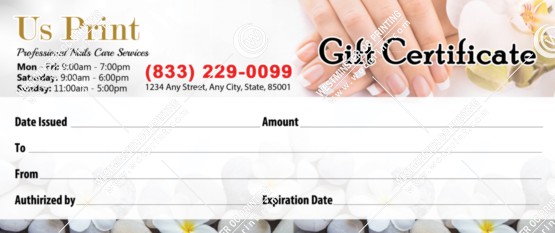 GC-06B - Regular Gift Certificates