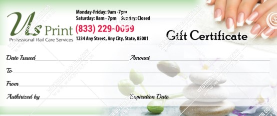 GC-10B - Regular Gift Certificates