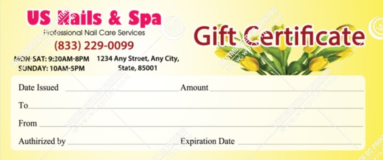 GC-14B - Regular Gift Certificates