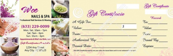 PGC-02B - Premium Gift Certificates
