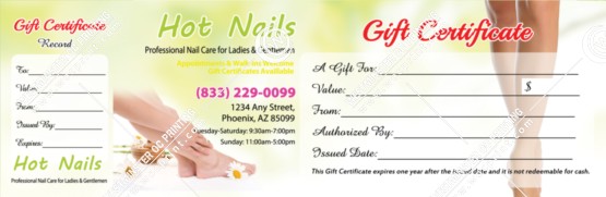 PGC-08B - Premium Gift Certificates