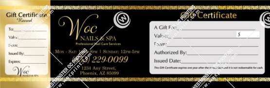 PGC-12B - Premium Gift Certificates