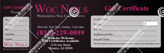 PGC-30B - Premium Gift Certificates