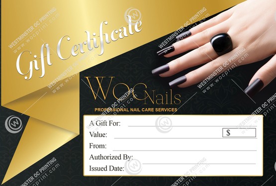 SGC-05B - Standard Gift Certificates