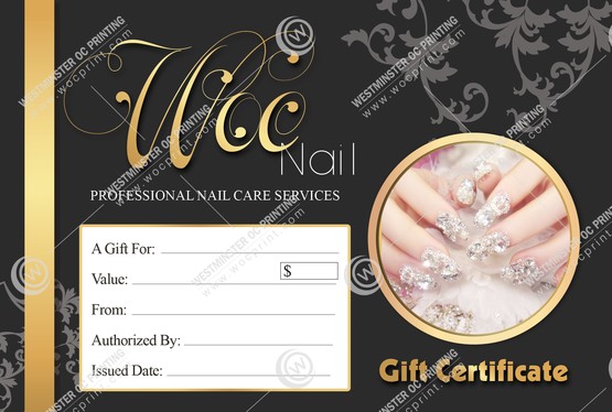 SGC-07B - Standard Gift Certificates