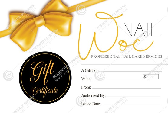 SGC-08B - Standard Gift Certificates