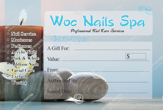 SGC-10B - Standard Gift Certificates