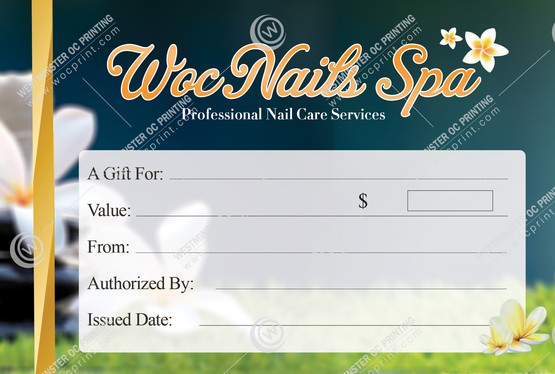 SGC-11B - Standard Gift Certificates