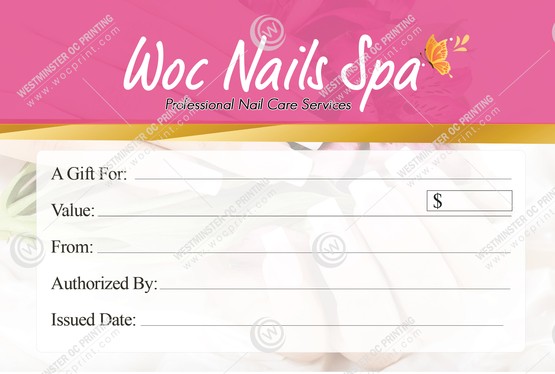 SGC-12B - Standard Gift Certificates