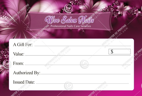 SGC-17B - Standard Gift Certificates