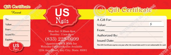 PGC-40B - Premium Gift Certificates