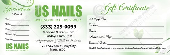 PGC-41B - Premium Gift Certificates