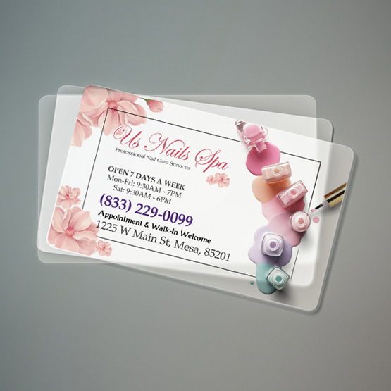premium-clear-nail-salon-business-card-cbc-02 - Luxury Clear Business Cards - WOC print