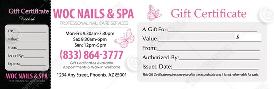 PGC-53B - Premium Gift Certificates