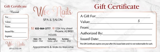 PGC-54B - Premium Gift Certificates