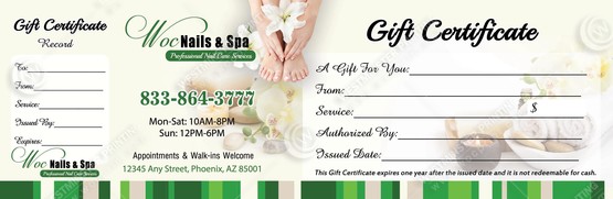 PGC-55B - Premium Gift Certificates