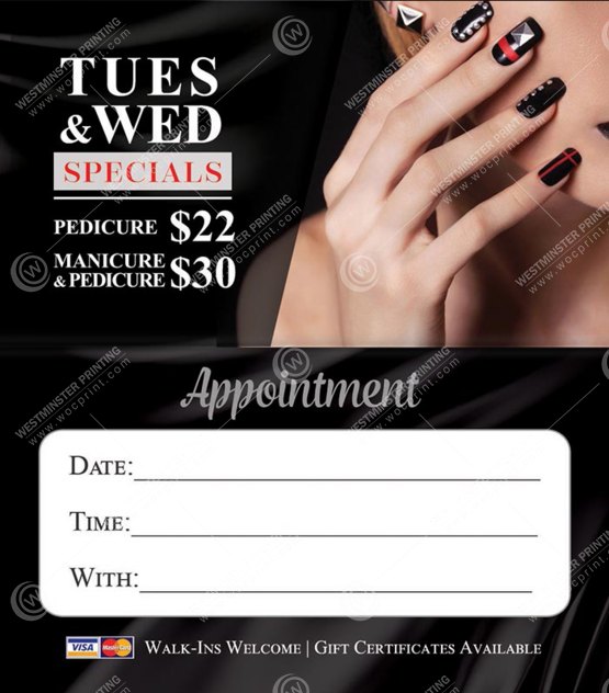 BCF-08B - Folded Business Cards