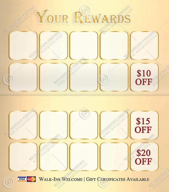 BCF-09B - Folded Business Cards