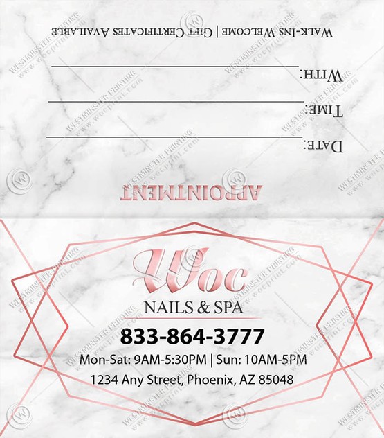 BCF-10 - Folded Business Cards