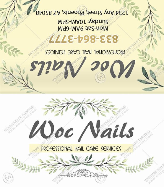 BCF-11 - Folded Business Cards