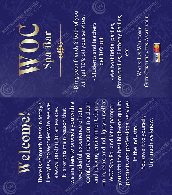 BCF-13B - Folded Business Cards