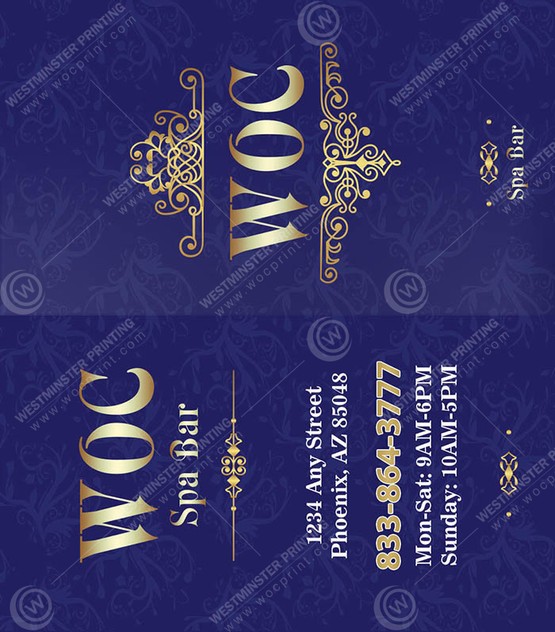 BCF-13 - Folded Business Cards