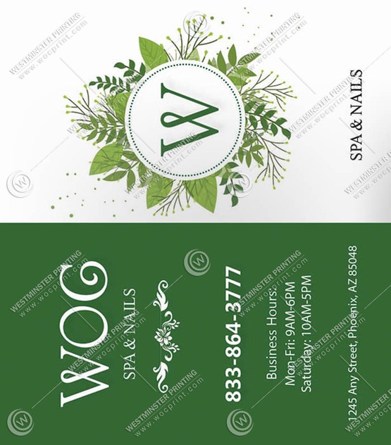 BCF-17 - Folded Business Cards