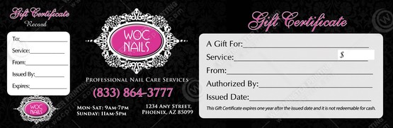 PGC-58B - Premium Gift Certificates