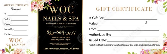 PGC-61B - Premium Gift Certificates