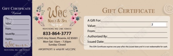 PGC-64B - Premium Gift Certificates
