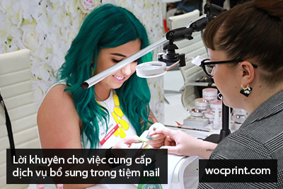 Lời khuyên cho việc cung cấp dịch vụ bổ sung trong tiệm nail