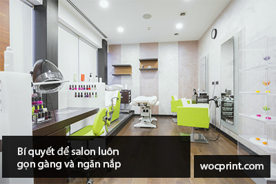 Bí quyết để salon luôn gọn gàng và ngăn nắp