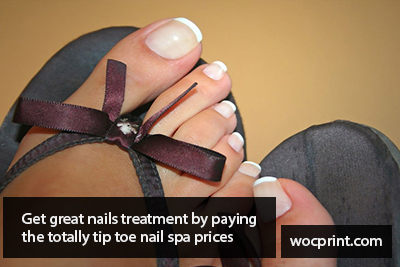 Get great nails treatment by paying the totally tip toe nail spa prices