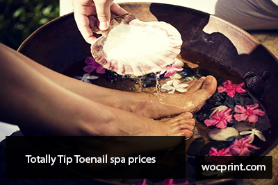 Totally Tip Toenail spa prices