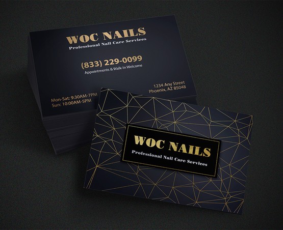 nails-salon-premium-foil-business-cards-fbc-01 - Luxury Foil Business Cards - WOC print