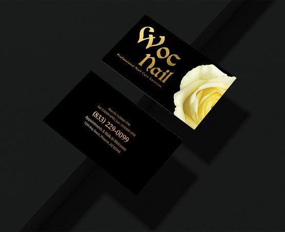 nails-salon-premium-foil-business-cards-fbc-02 - Luxury Foil Business Cards - WOC print