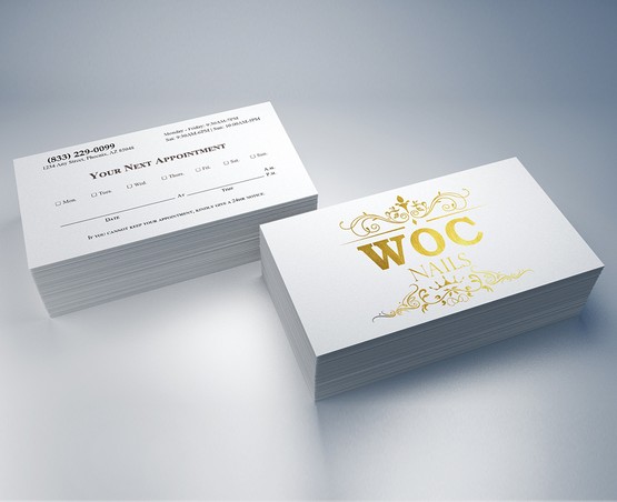 nails-salon-premium-foil-business-cards-fbc-03 - Luxury Foil Business Cards - WOC print