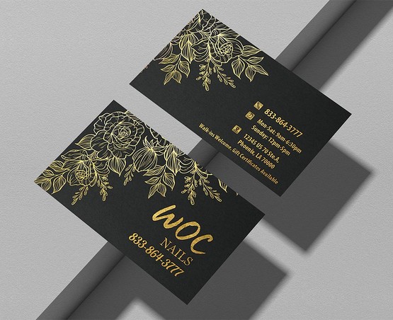 nails-salon-premium-foil-business-cards-fbc-12 - Luxury Foil Business Cards - WOC print