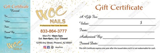 PGC-66B - Premium Gift Certificates