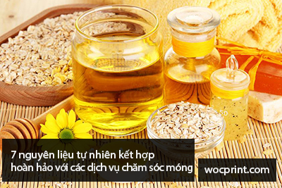 7 nguyên liệu tự nhiên kết hợp hoàn hảo với các dịch vụ chăm sóc móng