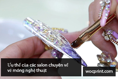 Ưu thế của các salon chuyên về vẽ móng nghệ thuật