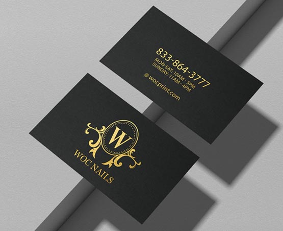nails-salon-premium-foil-business-cards-fbc-10 - Luxury Foil Business Cards - WOC print