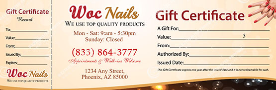 PGC-73B - Premium Gift Certificates