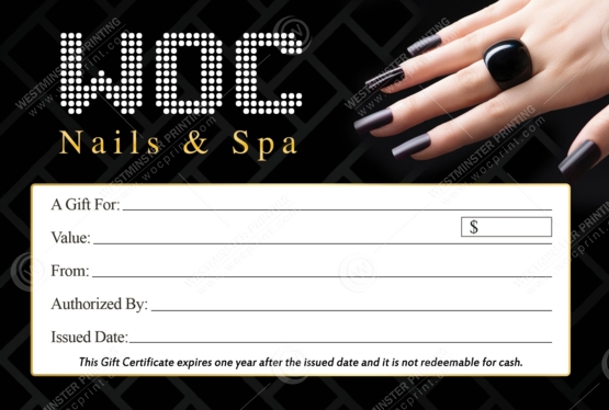 SGC-22B - Standard Gift Certificates