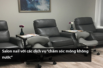 Salon nail với các dịch vụ “chăm sóc móng không nước”