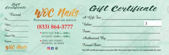 PGC-74B - Premium Gift Certificates